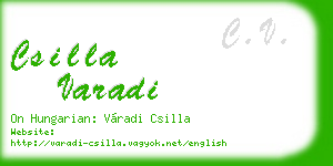 csilla varadi business card